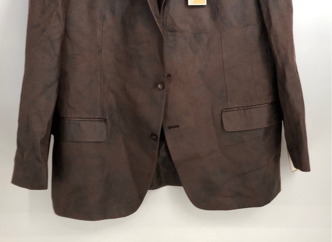 NWT Michael Kors Men&#39;s Brown Low Moisture Blazer - Size 46L