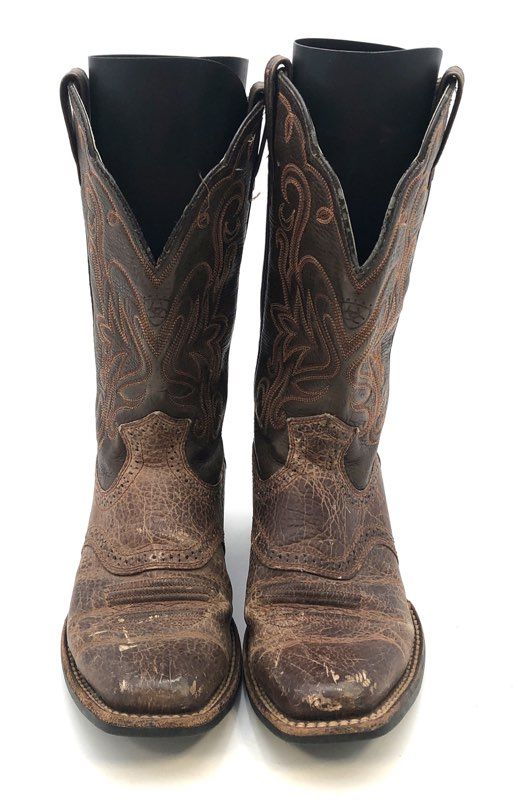 Ariat Heritage Distressed Brown Leather Western Cowboy Boots Women's Size 8B