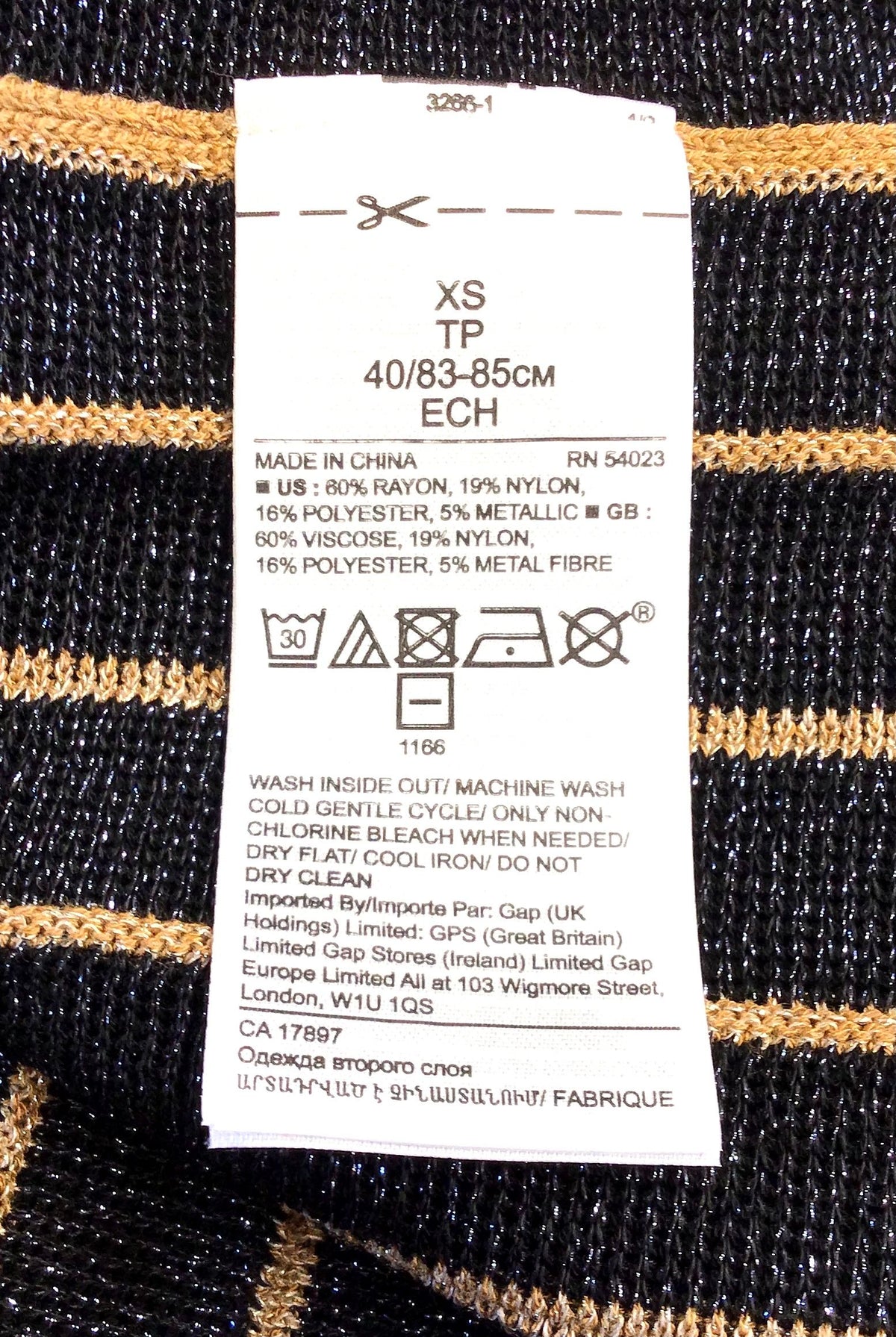 NWT Banana Republic Women's Black Striped Sweater Dress - Size XS