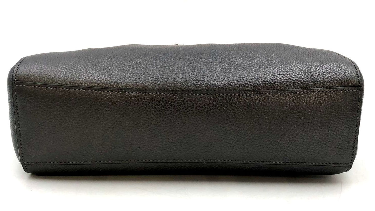 Coach 22788 Metallic Pewter Leather Prairie Satchel w/ Silver-Tone Detail (+COA)