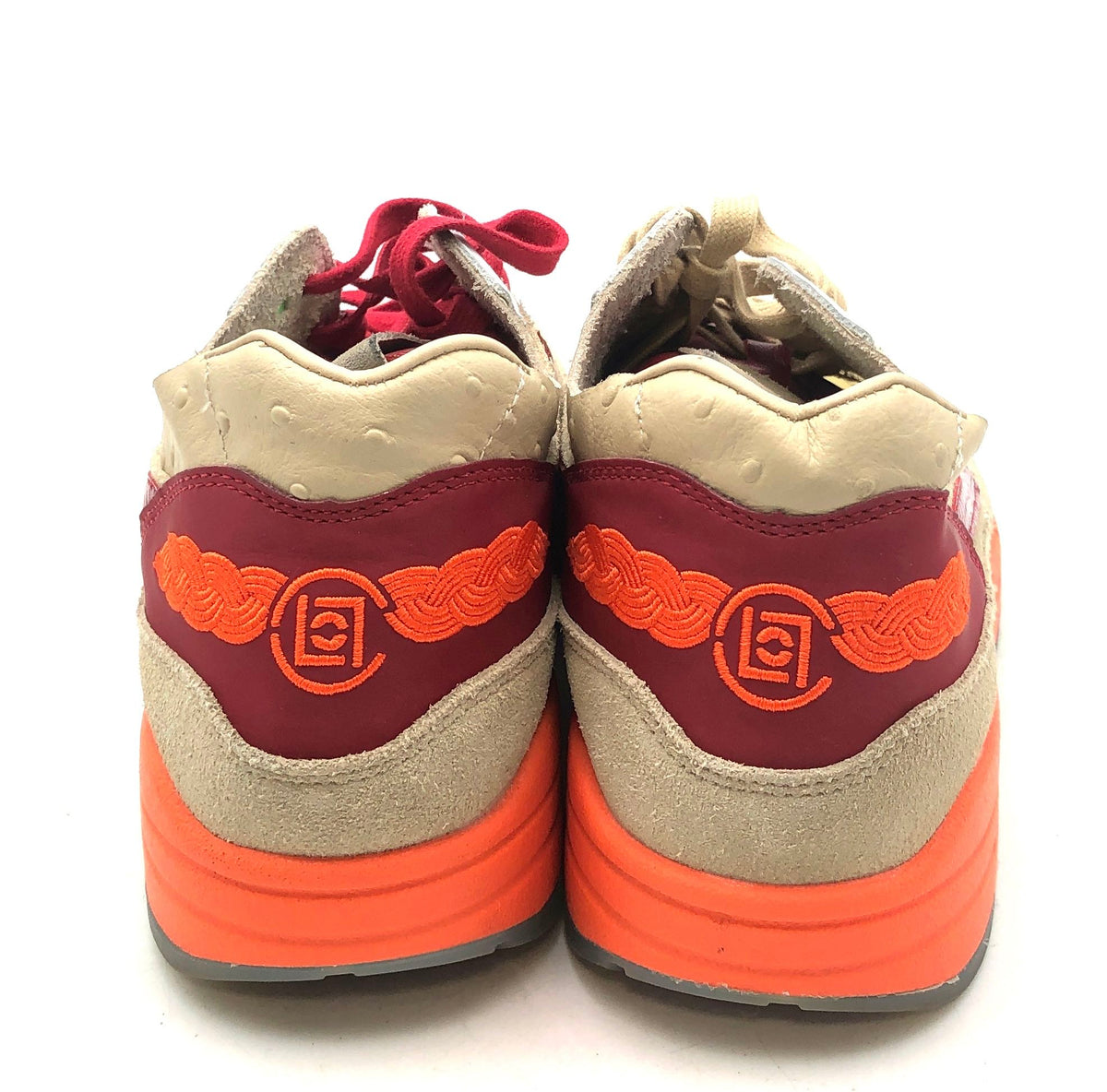 Nike Air Max 1 Kiss of Death Net Deep Red Orange Blaze Size 10.5