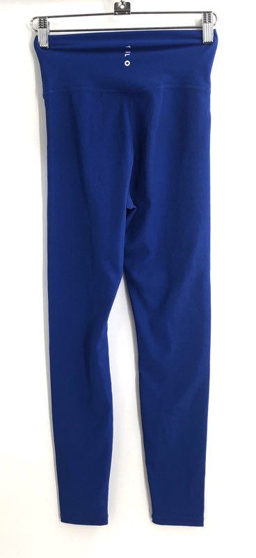 Wilo The Label Women's Royal Blue High Rise Ribbed Leggings Sz XS NWT