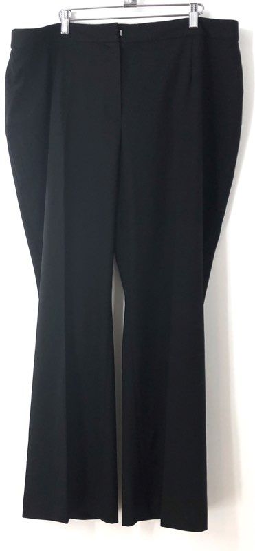 Talbots Women's Black Wide Leg Pull On Dress Pants Trousers 18W NWT