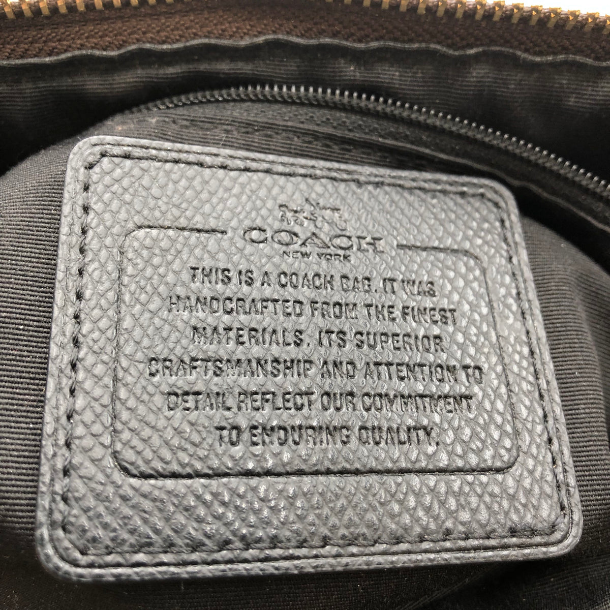 Coach Y2k Black\Brown Signature Print 'Christie Carry All' Tote Bag (+COA)