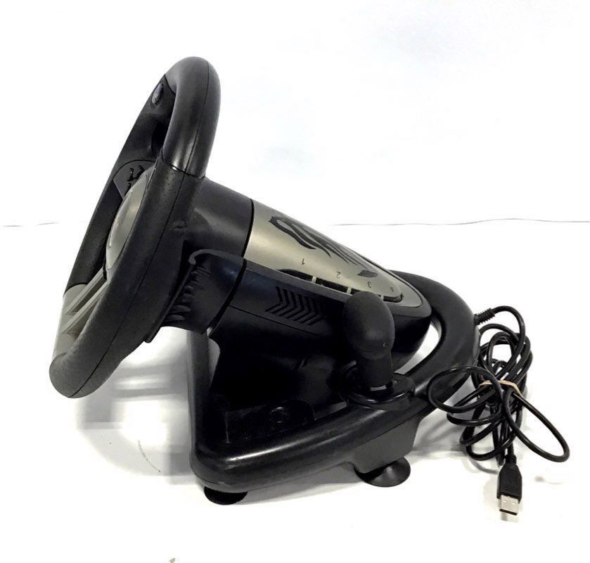 PXN Black Racing Steering Wheel Controller With Pedals