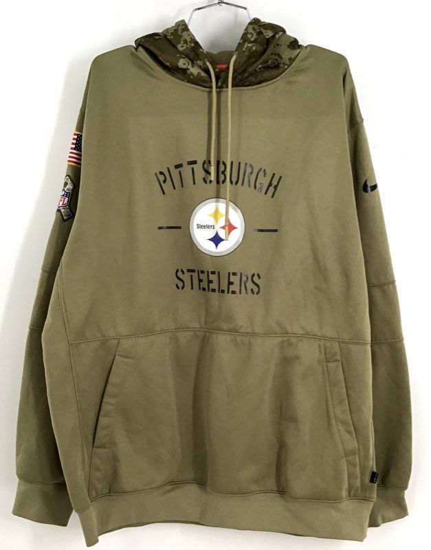 NFL Men&#39;s Green Pittsburgh Steelers Football Hoodie - Size 3XL