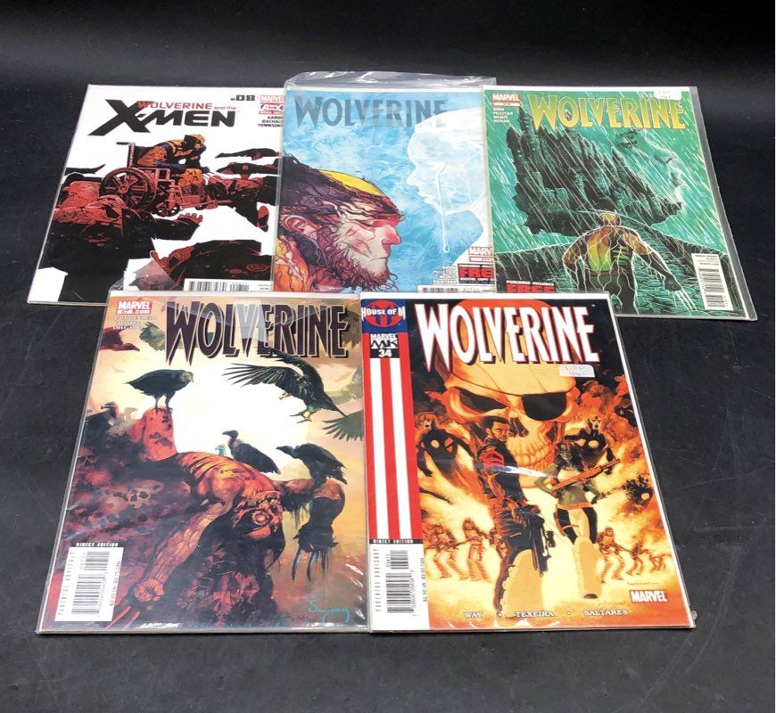 Marvel Comic Lot 1980s-2010s Wolverine X-Men Superhero Approximately 25