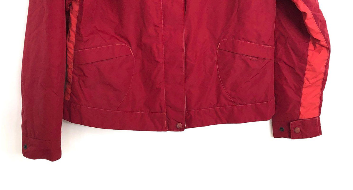 Vintage Y2K Columbia Women's Red Fleece Lined Full Zip Jacket Sz XL