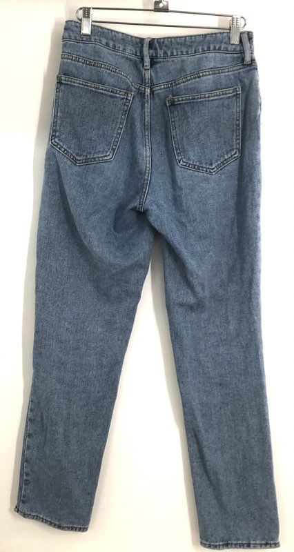 PacSun Women's Blue High Rise 100% Cotton Medium Wash Tapered Leg Jeans