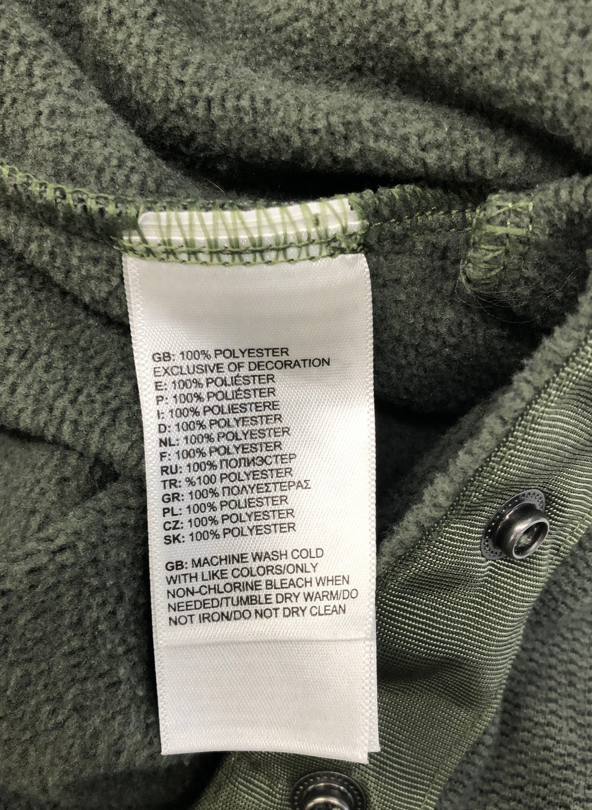 The North Face Women's Green Crescent Snap Neck Sweater Fleece Pullover Sz M