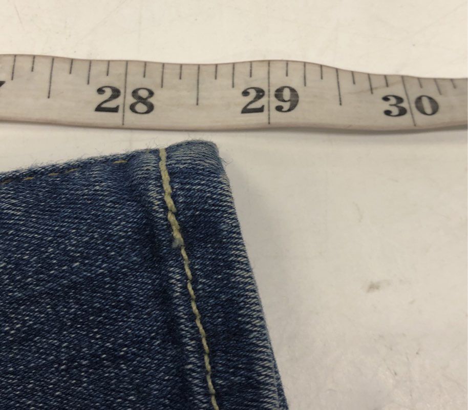 7 For All Mankind Women's Josefina Skinny Boyfriend Distressed Blue Jeans Sz 26