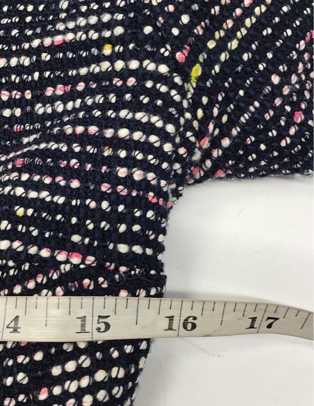 LOFT Women's Multi-color Textured Tweed Short Sleeve Shift Dress Sz 4