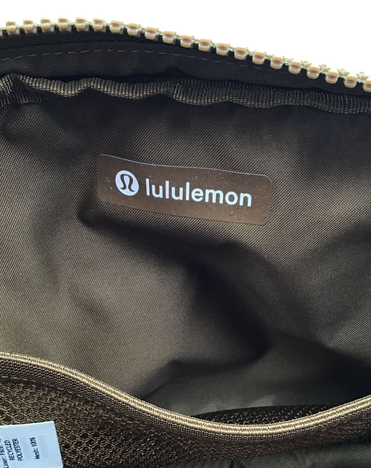 Lululemon Women&#39;s Khaki Adjustable Strap Fanny Pack Bag - One Size