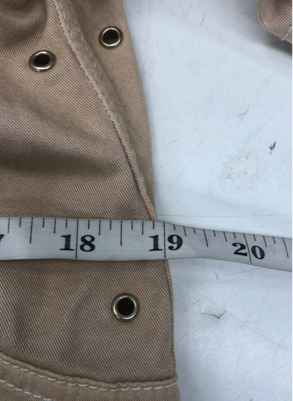 Armani Jeans Women's Beige Military Double Breasted Jacket Gold Buttons Sz 6