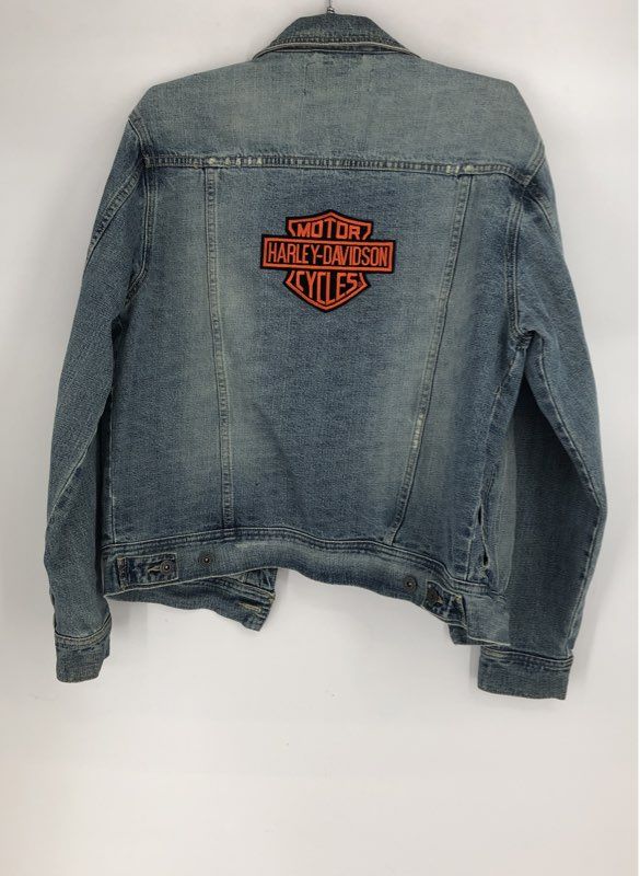 Carbon Men's Blue Harley-Davidson Denim Jacket - Size S