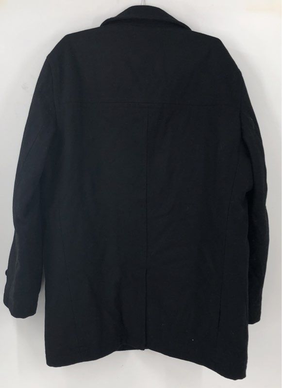 London Fog Men's Black Overcoat - Size L