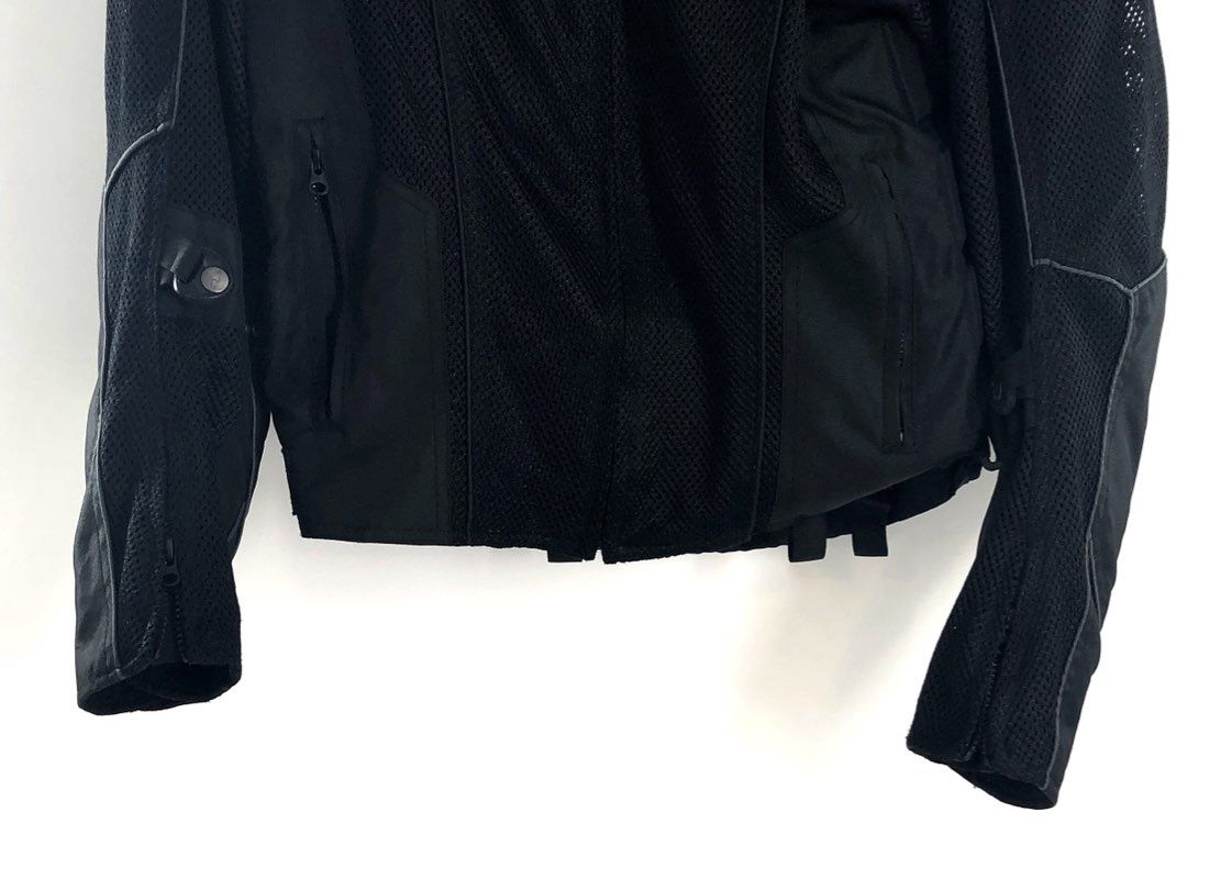 Vintage Y2K Joe Rocket Men's Black Mesh Motorcycle Riding Jacket Padded Sz M