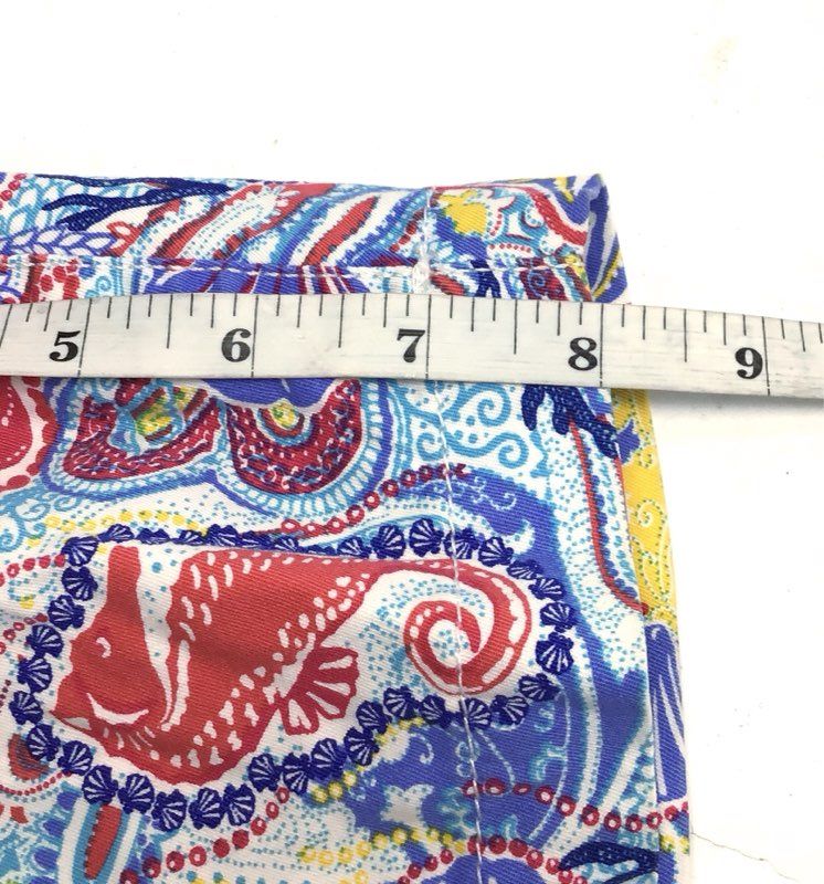 Talbots Women's Seahorse Starfish Nautical Print Cotton Blend Shorts Sz 4
