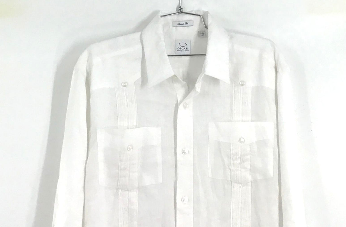 Oscar De La Renta Button-Up Shirt - Size L