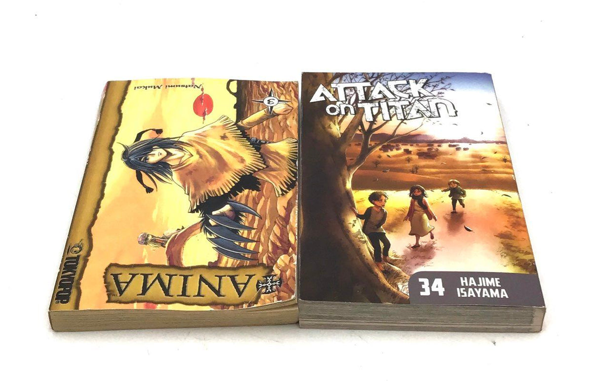 Demon Slayer Attack on Titan Manga Lot of 10 Viz Tokyopop KC Comics