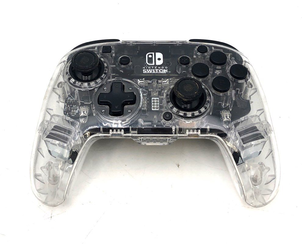 Nintendo Switch Pro Controller Black & Clear + 3 Joy-Con Grips OEM Lot