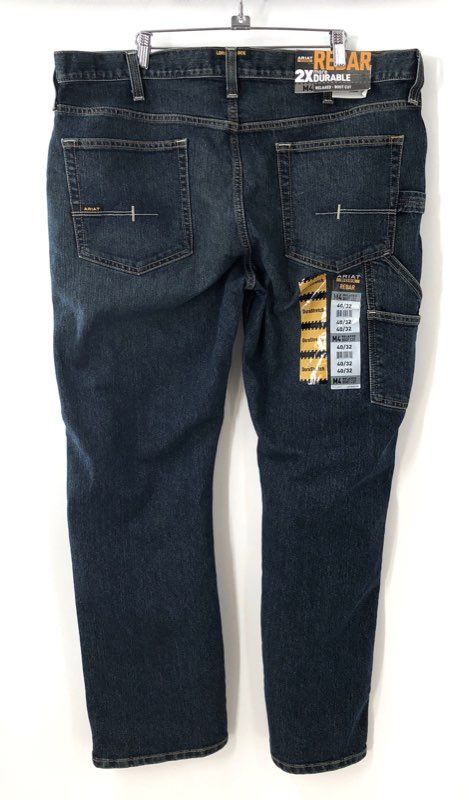 Ariat Men's Rebar M4 Relaxed Boot Cut DuraStretch Work Jeans Blue Sz 40x32 NWT