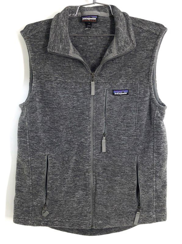 Patagonia Men's Gray Better Sweater Synchilla Full Zip Fleece Vest Size S