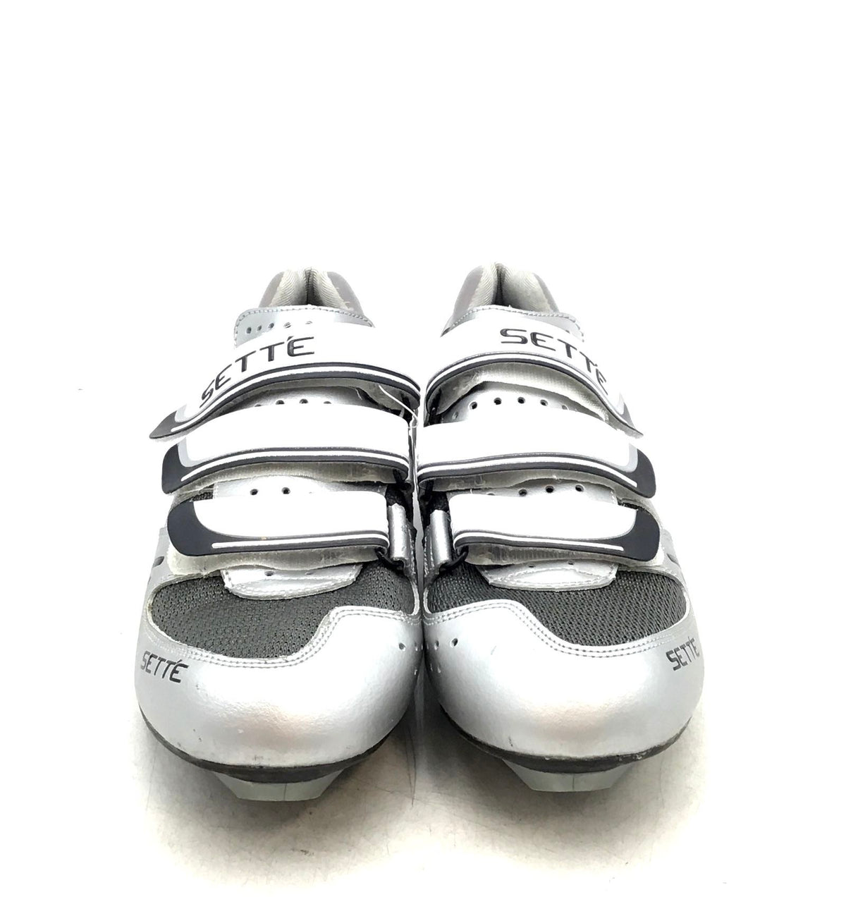 Sette Men&#39;s Ximo White Gray Low-Top Cycling Shoes - Size 11