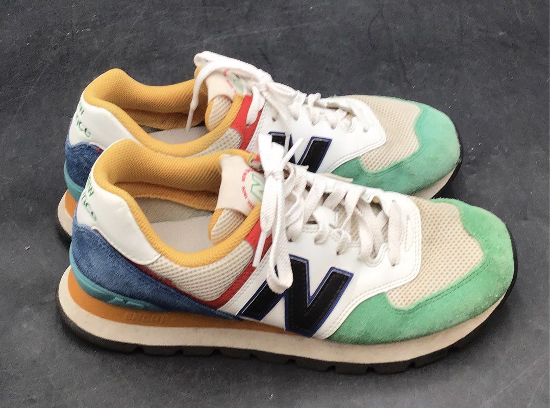 New Balance 574 Multi-Color Rugby ML574DRM Men's Sneakers Size 8