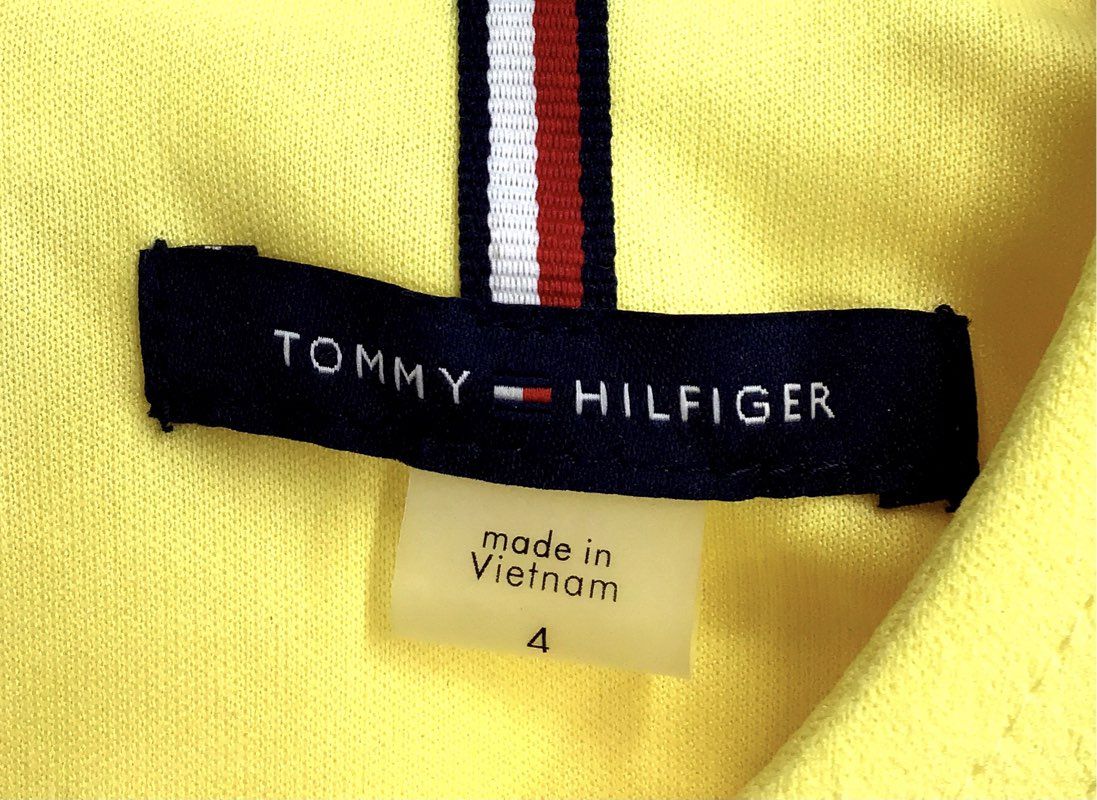 NWT Tommy Hilfiger Women's Yellow Sheath Dress - Size 4