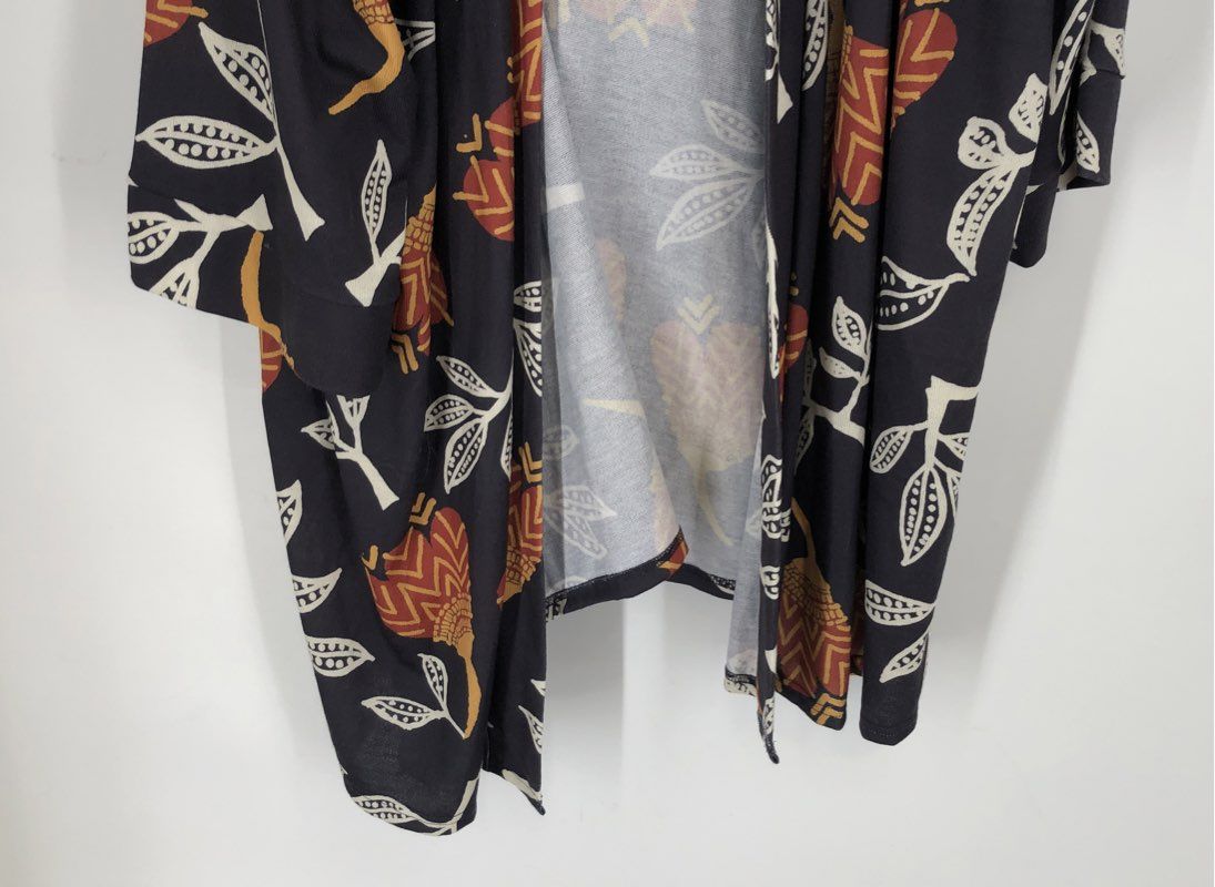 NWT Simple Women's Multicolor Floral Kimono Jacket - Size 3X