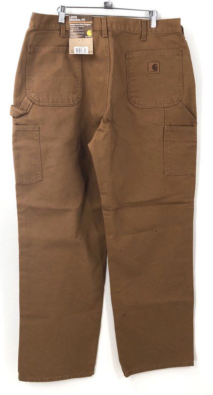 Y2K 2000s Carhartt Men's Brown B11-BRN Cotton Carpenter Pants - Size 38 x 32
