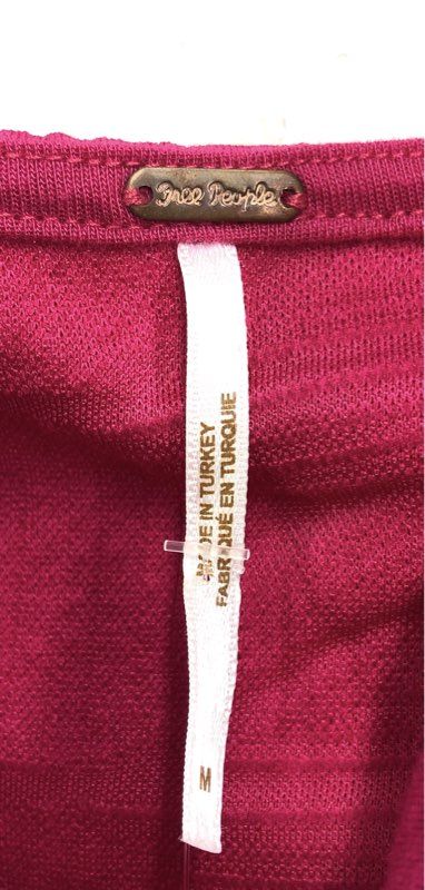 Free People Women's Violet Mini Dress Pink Puff Sleeve Open Back M NWT