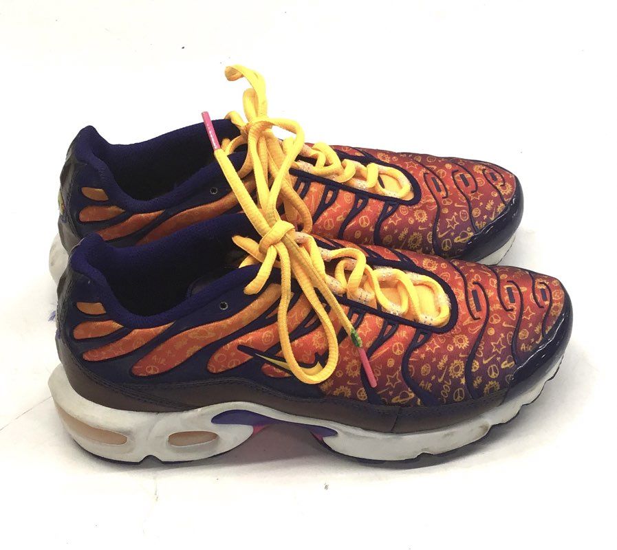 Nike Air Max Plus GS Back To School Regency Purple Laser Orange Size 5Y