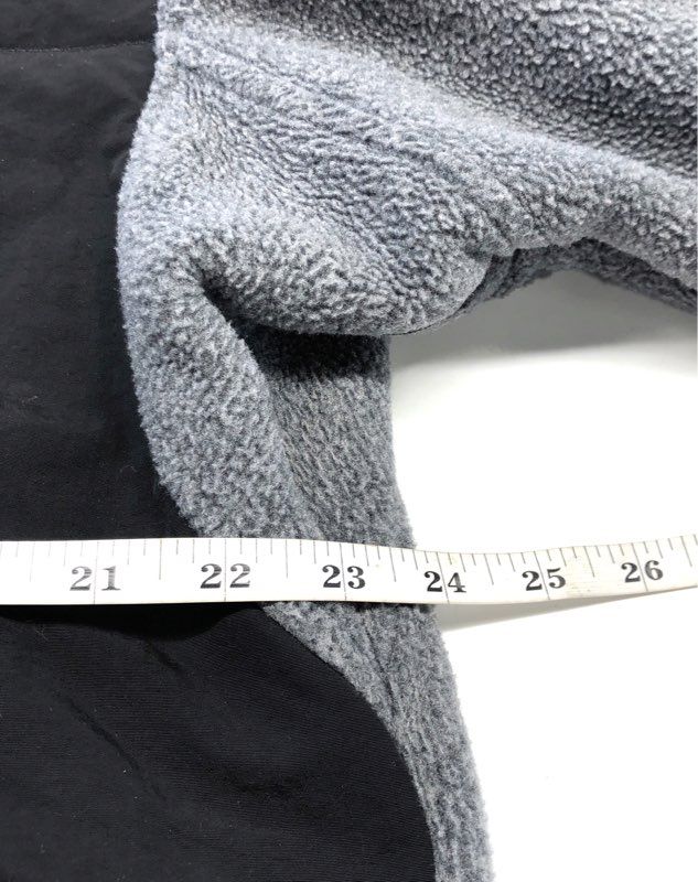 The North Face Men's Gray Black Denali Full Zip Fleece Jacket Sz L