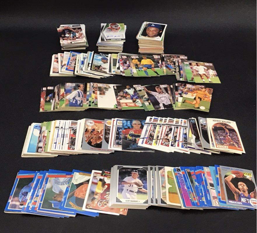 15.2 Lbs. Lot Of Sports Trading Cards. Medium Box, Unsorted