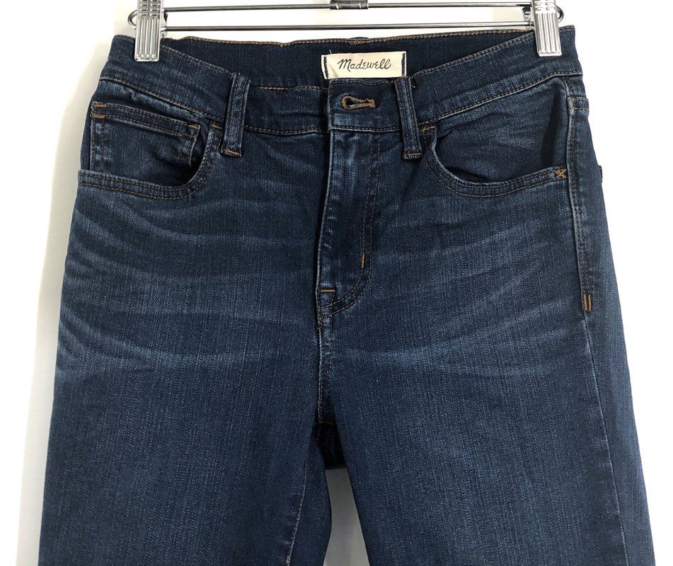 Madewell Women's Roadtripper Skinny Jeans Dark Blue High Rise Stretch Sz 25