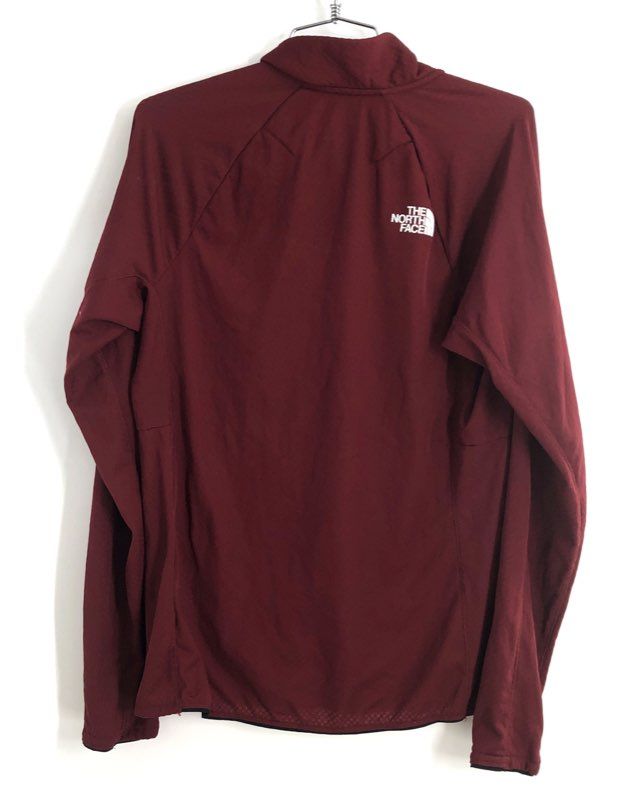 The North Face Men's Burgundy Summit Series 1/4 Zip Grid Fleece Pullover Sz M