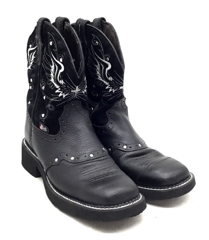 Justin Women's Gypsy Black Western Boots - Size 7.5B