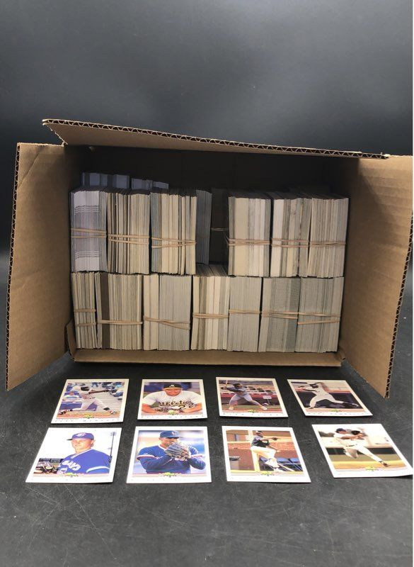 12.64 Lbs. Lot Of Classic Best Leaf Baseball MLB Cards. Medium Box, Unsorted