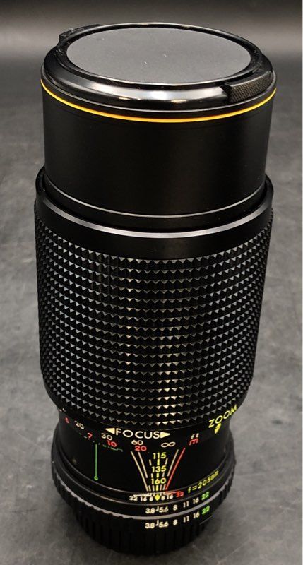 Minolta SRT 201 35mm SLR Film Camera With Lens & Flash