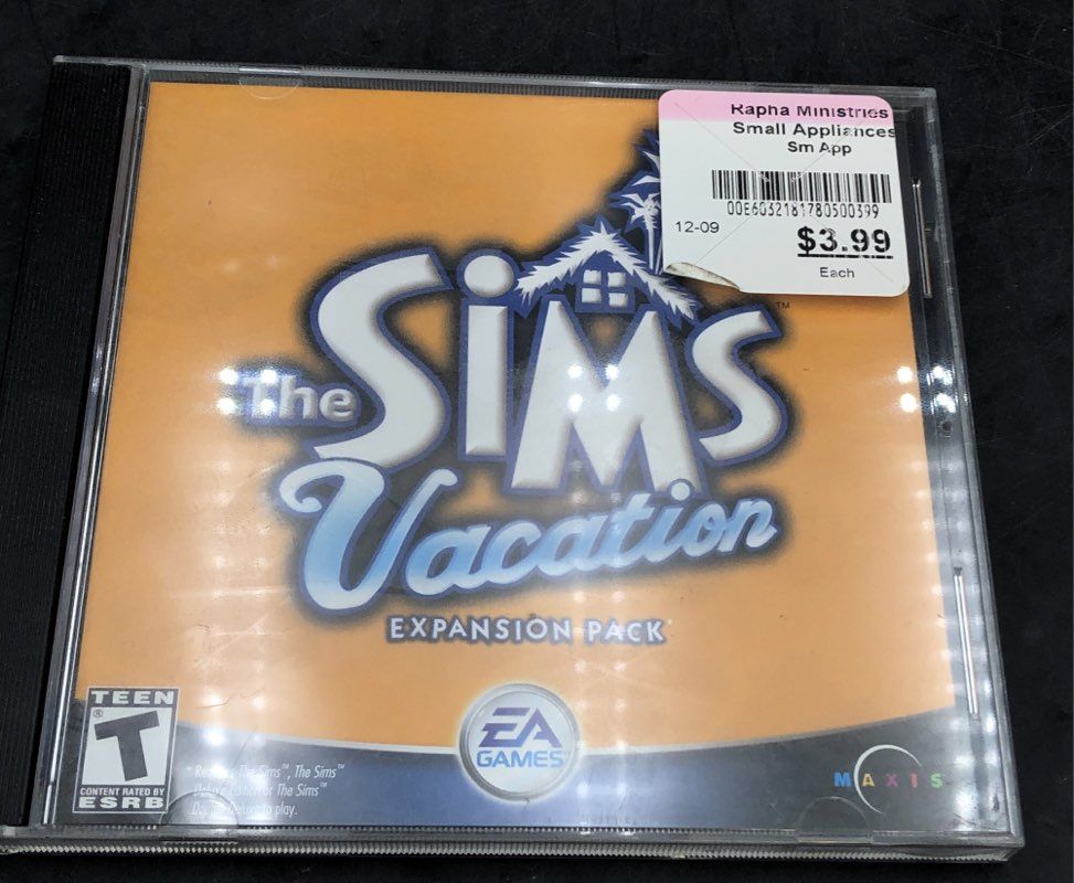 The Sims Deluxe Edition Superstar Vacation 6 PC CD-ROM Game Lot