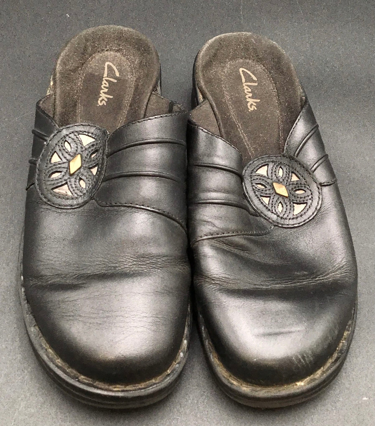 Clarks Women&#39;s Black Casual Clogs - Size 7M