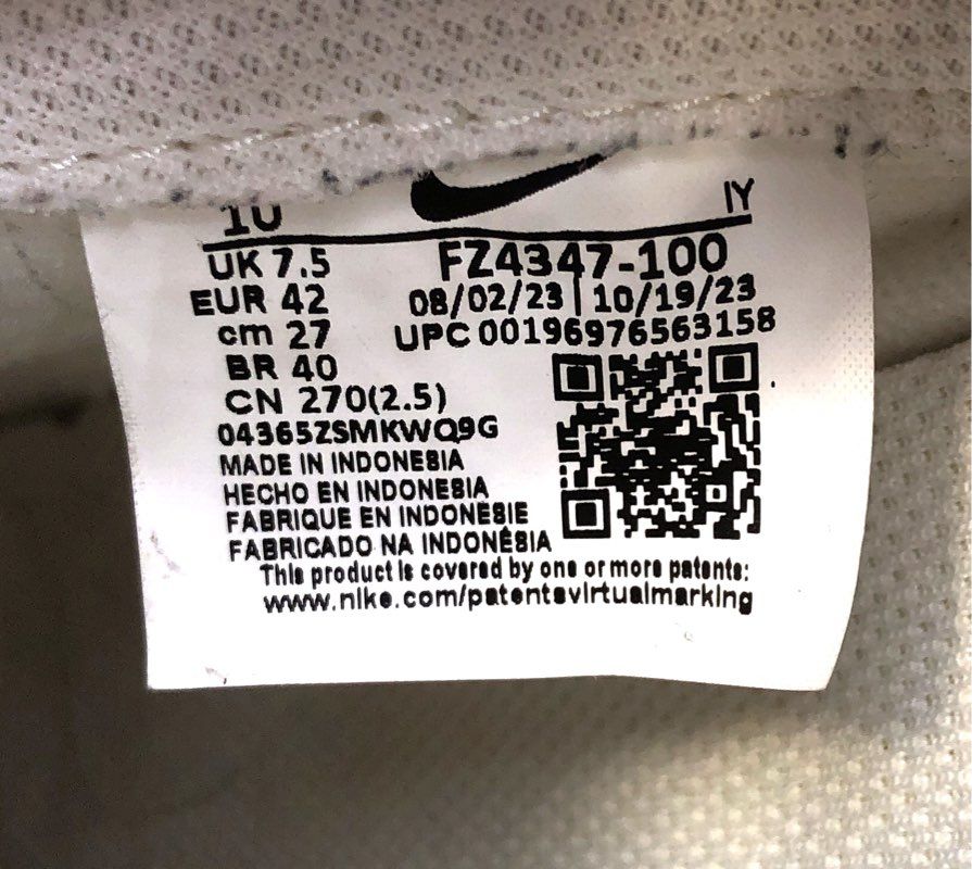 Nike Dunk Low Next Nature White Light Armory Blue Pale Ivory Women's Size 10