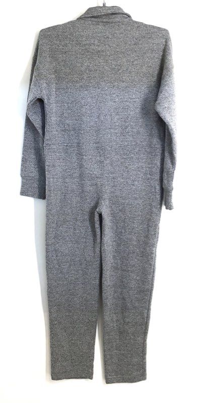 Roots Kids Gray Salt & Pepper Organic Cotton Jumpsuit Lounger Sz L 9-10
