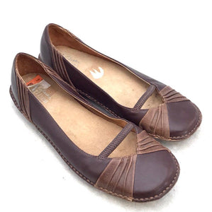 Clarks Women's Brown Leather Ballet Flats - Size 5.5 M