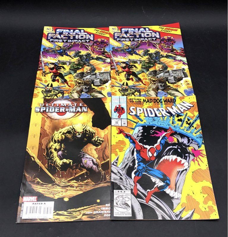 Spider-Man Batman X-Men 15 Comic Book Lot Marvel DC Comics Mixed Era 90s+