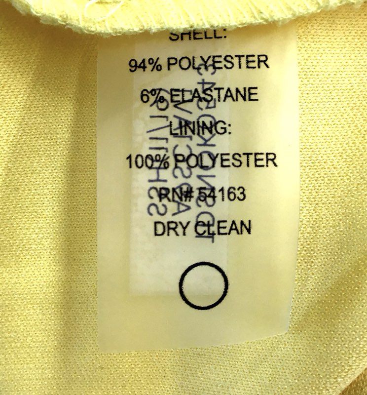 NWT Tommy Hilfiger Women's Yellow Sheath Dress - Size 4