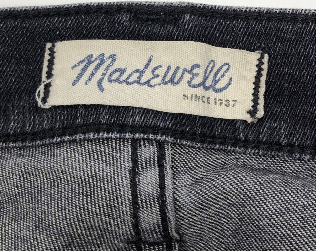 Madewell Women's 10" High Riser Skinny Skinny Jeans Black Sz 27