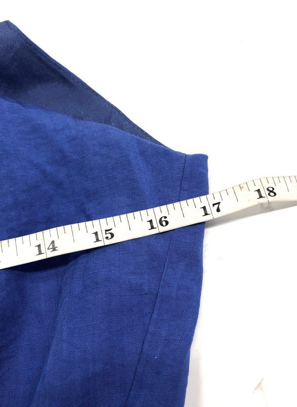 Joy Joy Women's Royal Blue Twist Smocked Halter Tiered Ruffle Dress NWT Sz S